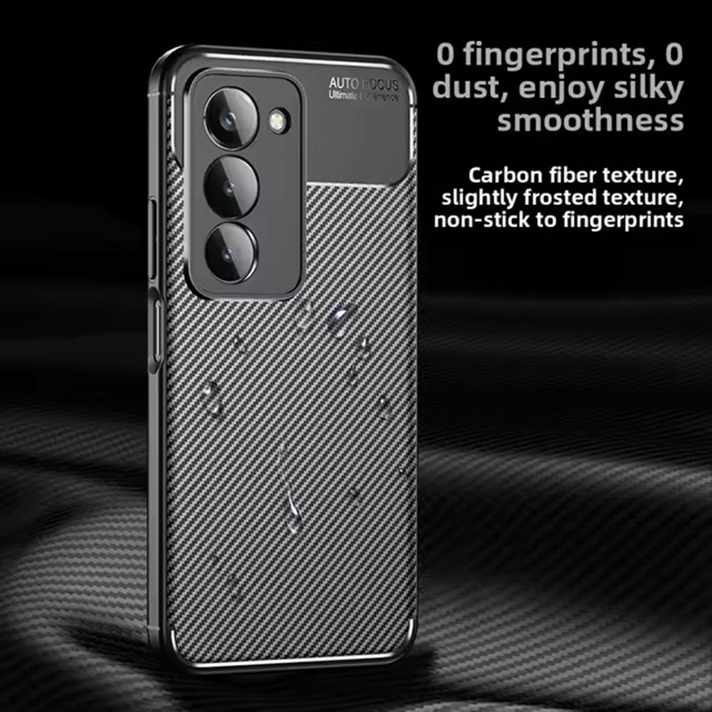 Puzdro pre Xiaomi Redmi 15 5G / 15 4G, Techsuit, CarbonFiber, Čierne