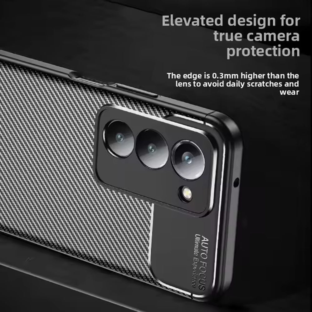 Puzdro pre Xiaomi Redmi 15 5G / 15 4G, Techsuit, CarbonFiber, Čierne