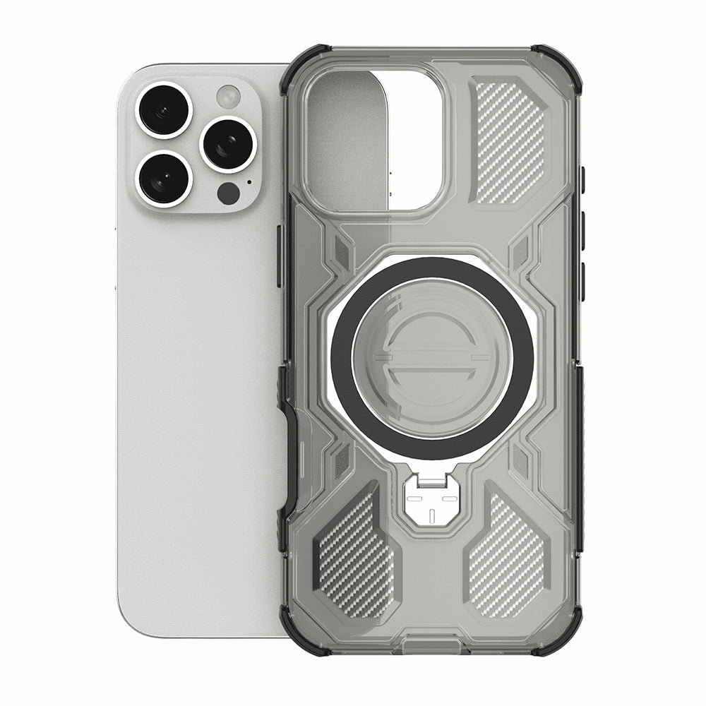 Puzdro pre Xiaomi Redmi 15C 5G / 15C 4G, Techsuit, Carbon Shield Pro, Fumé
