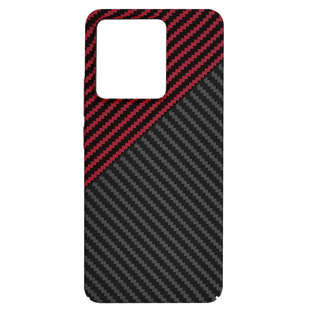 Puzdro pre Xiaomi Redmi Note 13 4G, Techsuit, Carbonite FiberShell, Čierno-červené