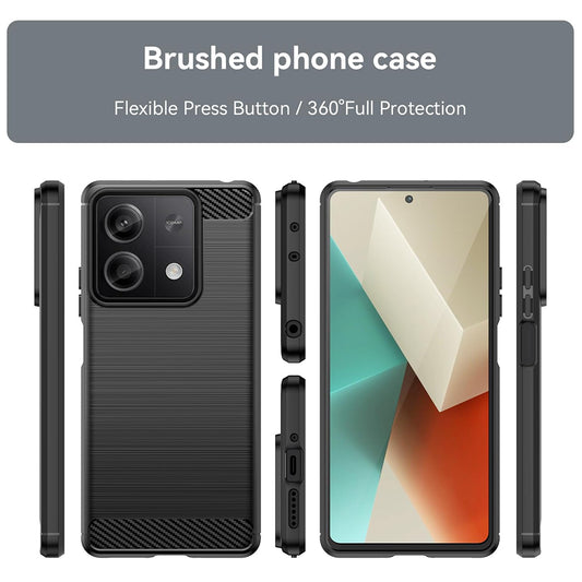 Puzdro pre Xiaomi Redmi Note 13 5G, Techsuit, Karbón, Čierne