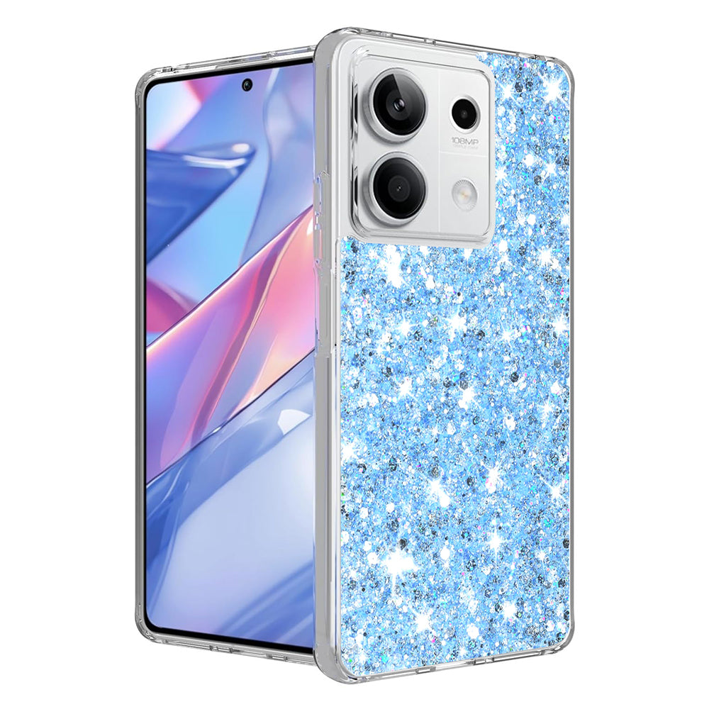 Puzdro pre Xiaomi Redmi Note 13 5G, Techsuit, Trblietavý Glitter, Modrá