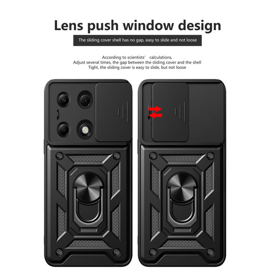 Puzdro pre Xiaomi Redmi Note 13 Pro 4G / Poco M6 Pro 4G, Techsuit, CamShield, Čierne