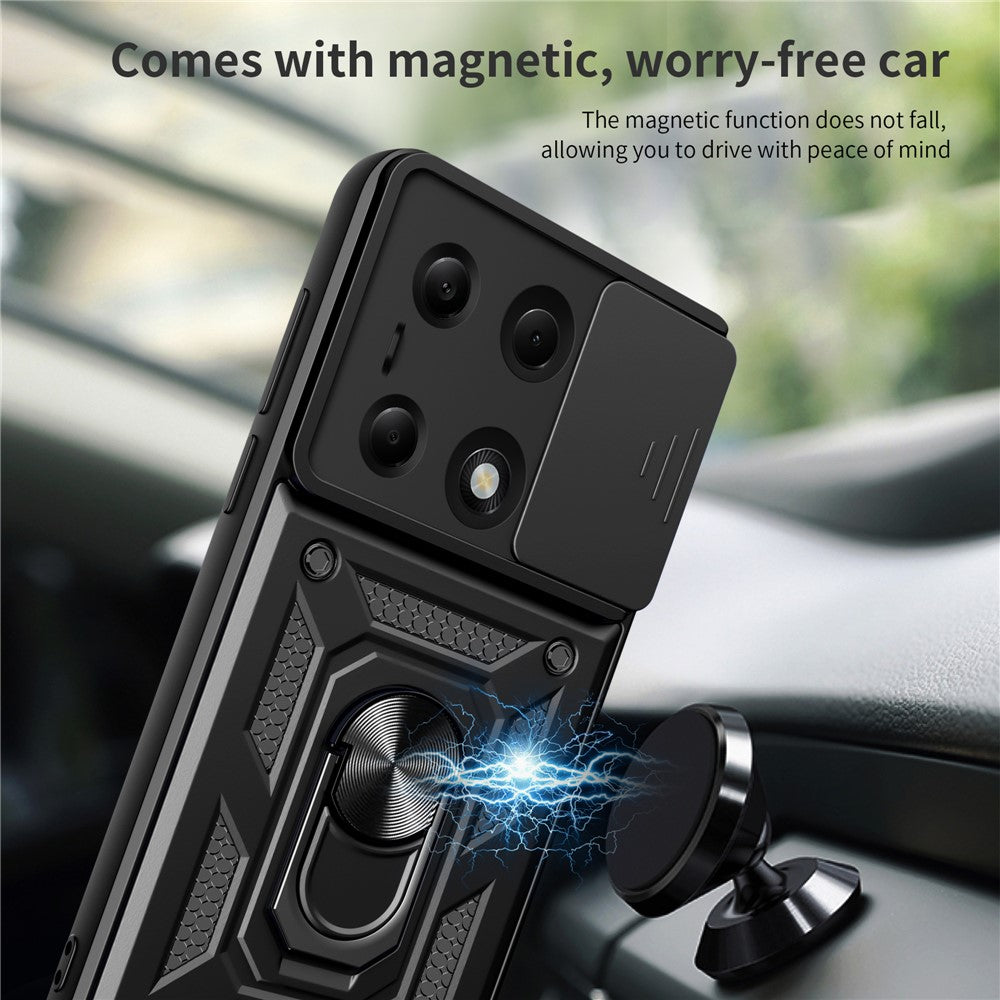 Puzdro pre Xiaomi Redmi Note 13 Pro 4G / Poco M6 Pro 4G, Techsuit, CamShield, Čierne