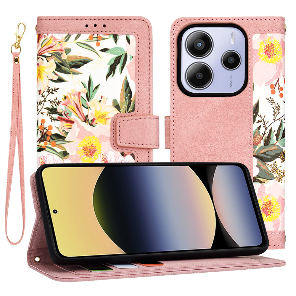 Puzdro pre Xiaomi Redmi Note 14 5G, Techsuit, FlipCraft, Ružové