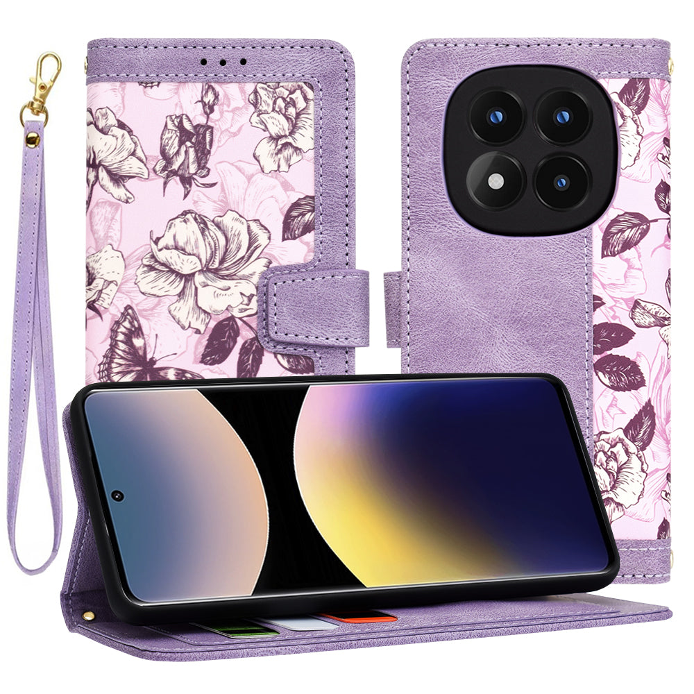Puzdro pre Xiaomi Redmi Note 14 Pro 4G, Techsuit, FlipCraft, Fialová