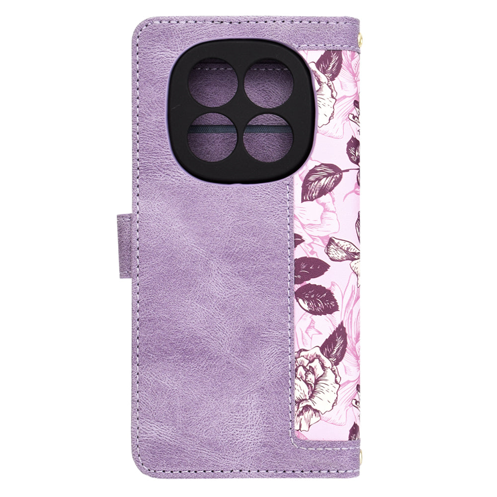Puzdro pre Xiaomi Redmi Note 14 Pro 4G, Techsuit, FlipCraft, Fialová