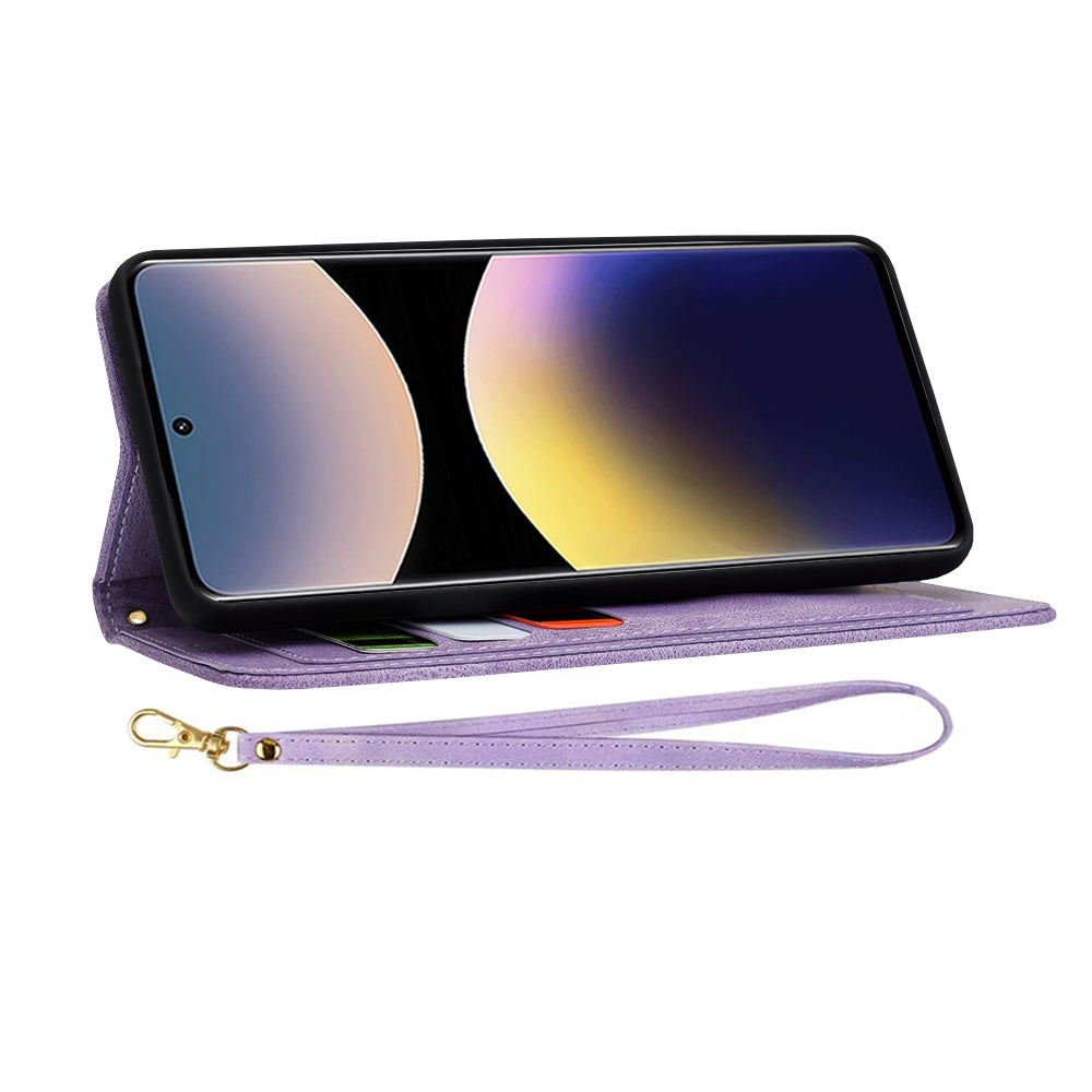 Puzdro pre Xiaomi Redmi Note 14 Pro 4G, Techsuit, FlipCraft, Fialová