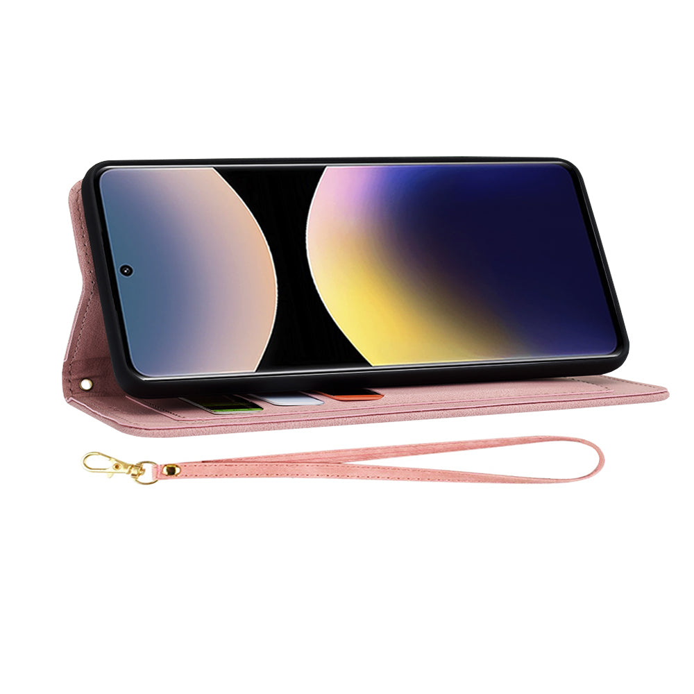 Puzdro pre Xiaomi Redmi Note 14 Pro 4G, Techsuit, FlipCraft, Ružové