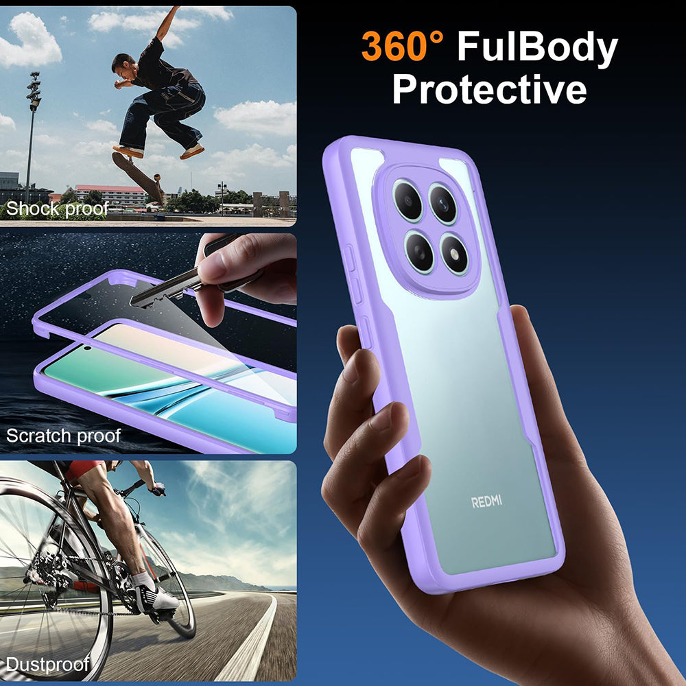 Puzdro pre Xiaomi Redmi Note 15 4G, Techsuit, ColorVerse 360, Fialové