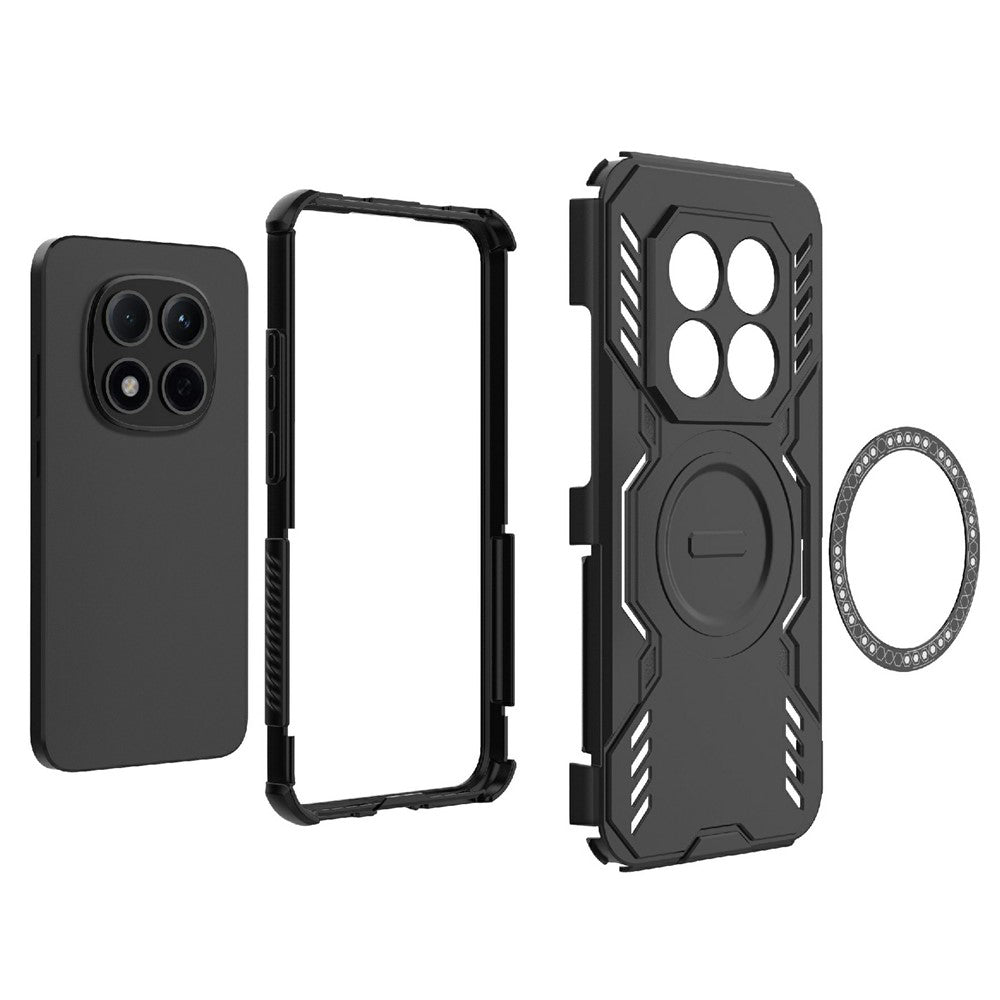 MagSafe Case for Xiaomi Redmi Note 15 Pro 4G, Techsuit, ArmorMag, Black
