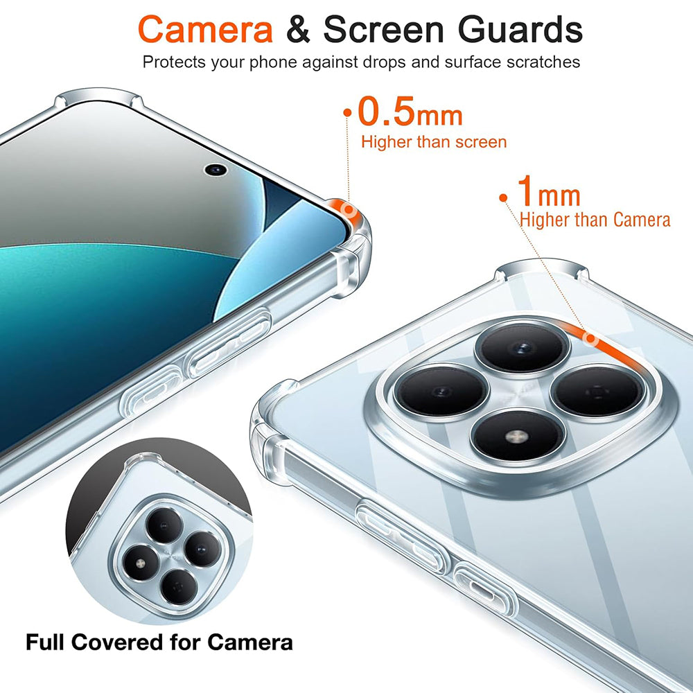 Puzdro pre Xiaomi Redmi Note 15 Pro 4G, Techsuit, Shockproof Clear, Transparentné