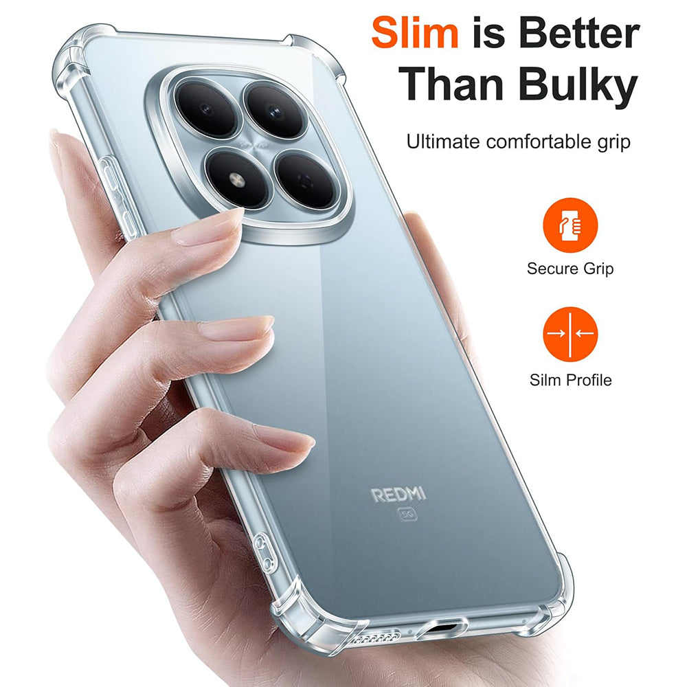 Puzdro pre Xiaomi Redmi Note 15 Pro 4G, Techsuit, Shockproof Clear, Transparentné