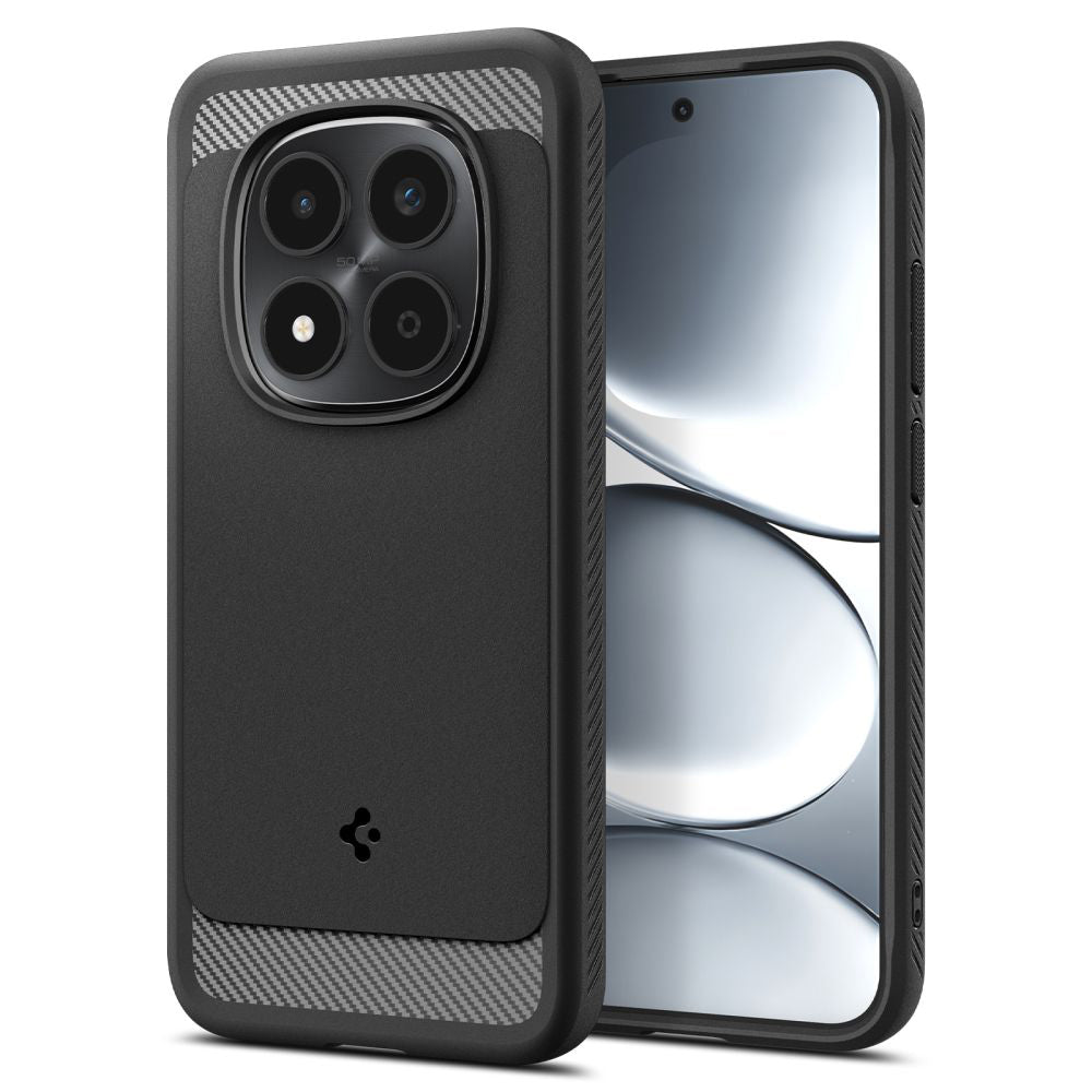 Puzdro pre Xiaomi Redmi Note 15 Pro 5G, Spigen, Rugged Armor, Matná čierna ACS10460