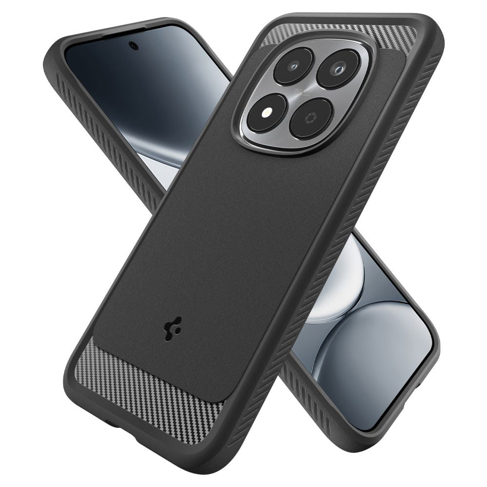 Puzdro pre Xiaomi Redmi Note 15 Pro 5G, Spigen, Rugged Armor, Matná čierna ACS10460