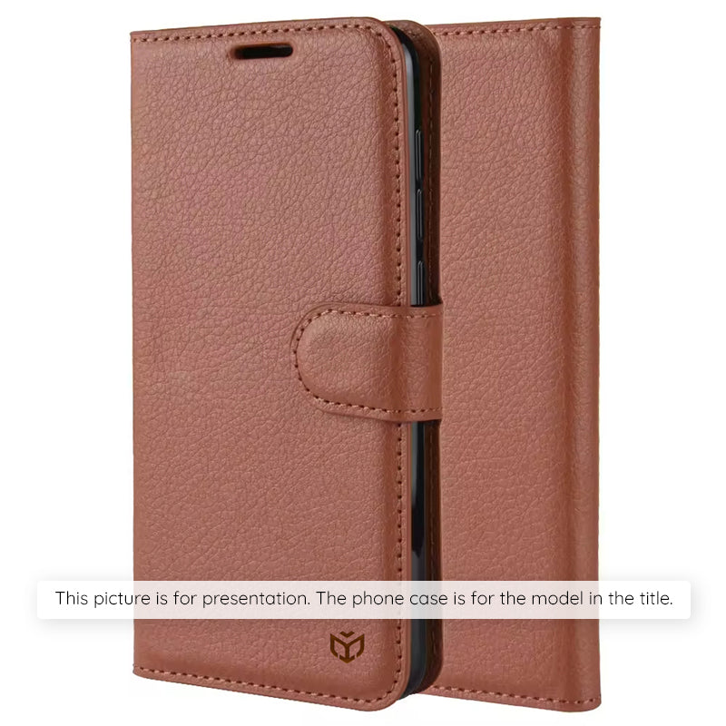 Puzdro pre Xiaomi Redmi Note 15 Pro 5G, Techsuit, Leather Folio, Hnedé