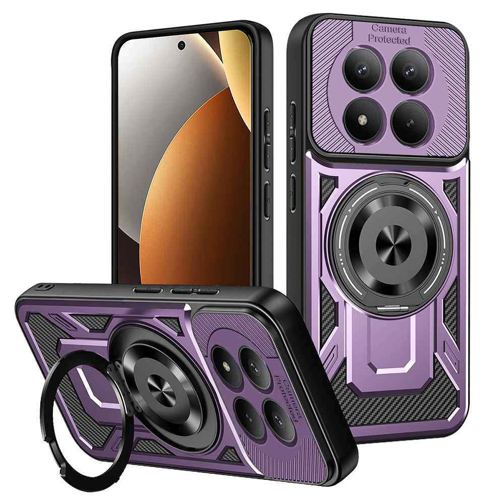 Puzdro pre Xiaomi Redmi Note 15 Pro 5G, Techsuit, RuggedCam, Fialové