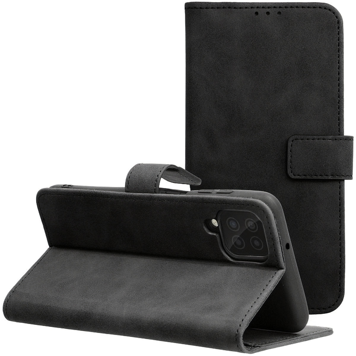Puzdro pre Samsung Galaxy A12 Nacho A127 / M12 M127 / A12 A125, Forcell, Tender Book, čierne