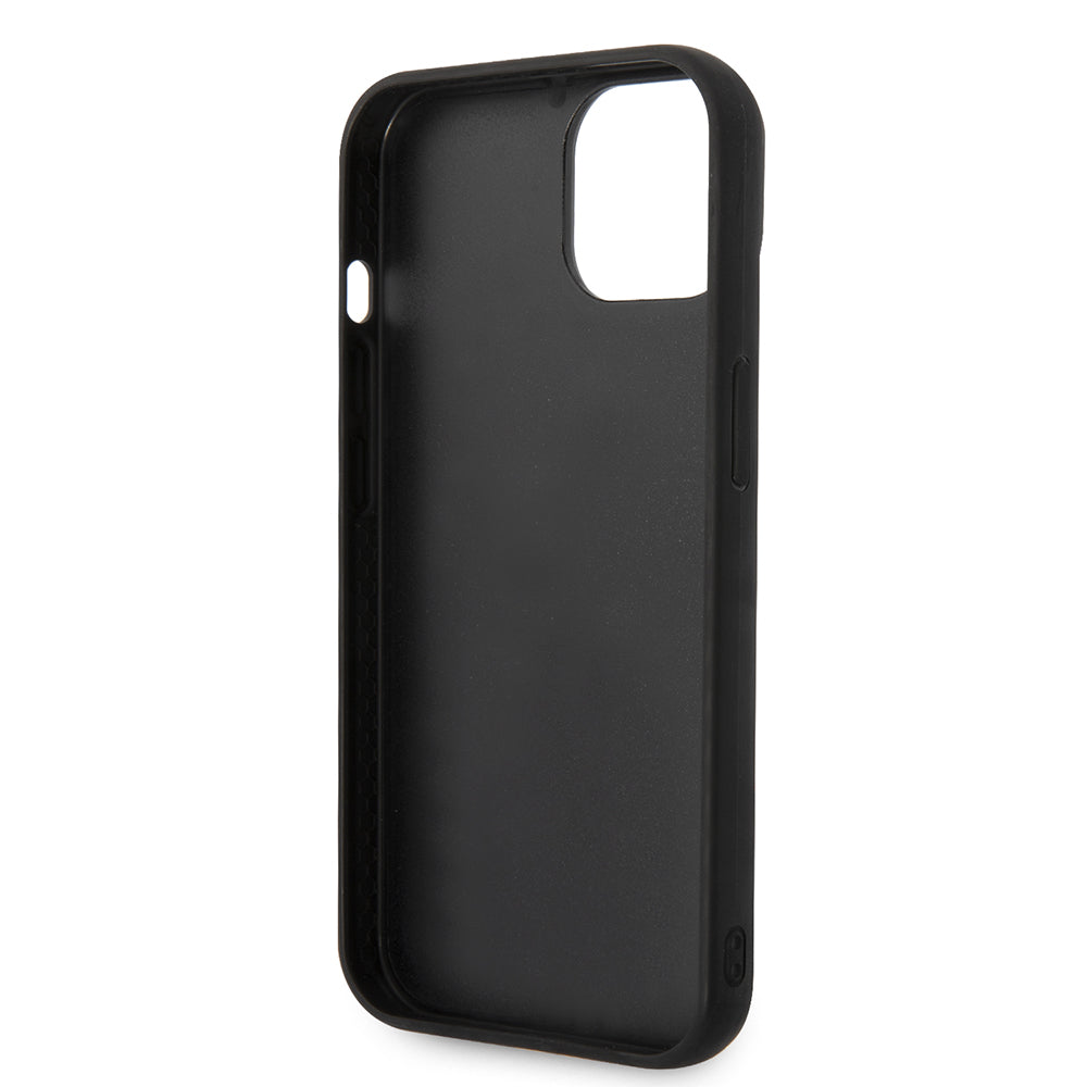 Puzdro pre Apple iPhone 14 Plus, Karl Lagerfeld, Quilted Puffy Metal Logo, Čierne