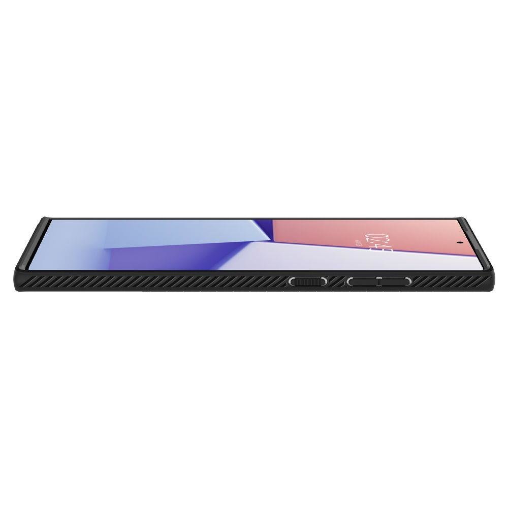 Puzdro pre Samsung Galaxy S22 Ultra 5G S908, Spigen, Liquid Air Matte, čierne ACS03915