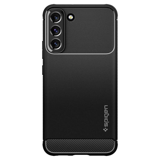 Puzdro pre Samsung Galaxy S22 5G S901, Spigen, Rugged Armour, čierne ACS03986