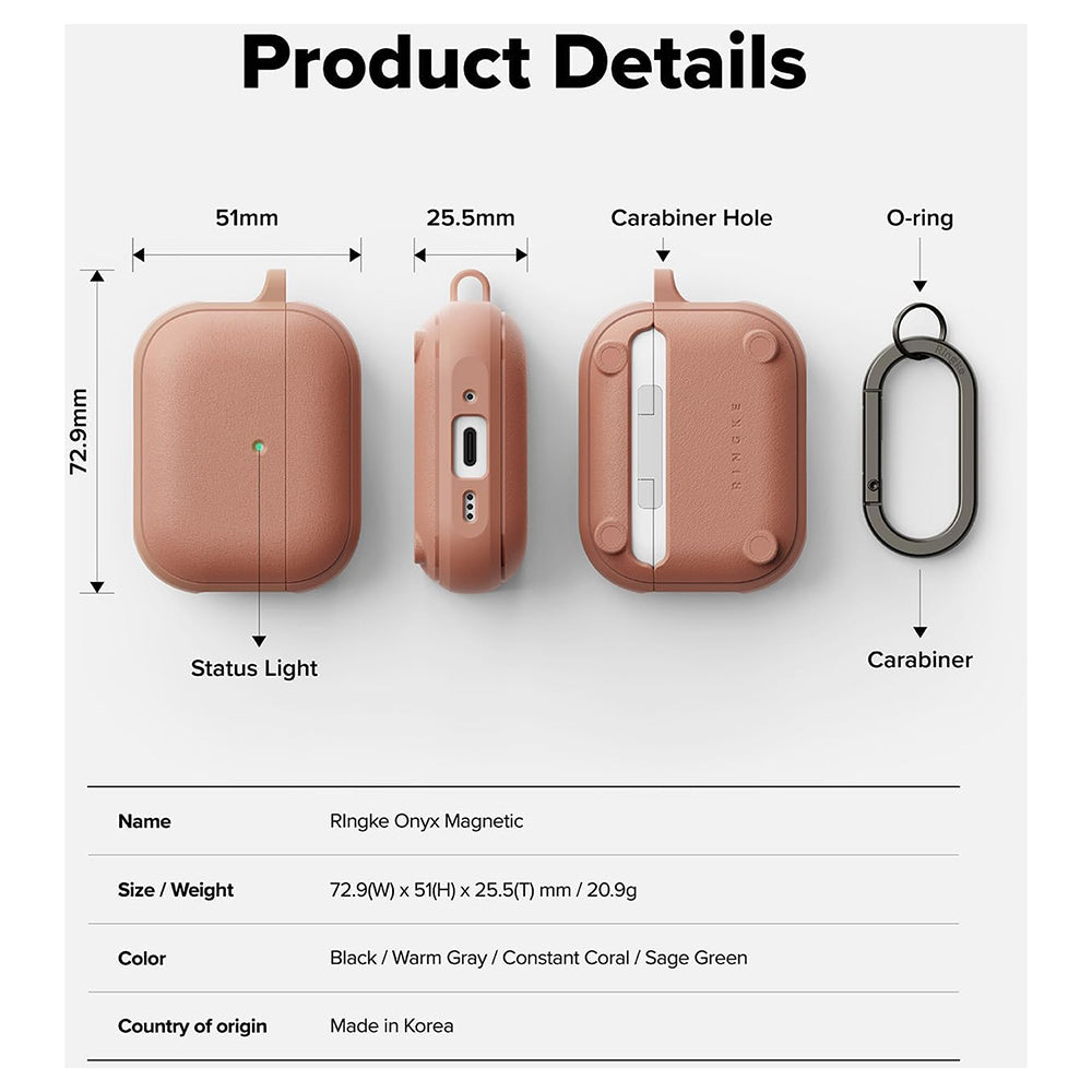 Puzdro Ringke Onyx Magnetic Apple AirPods Pro 3, Bronz