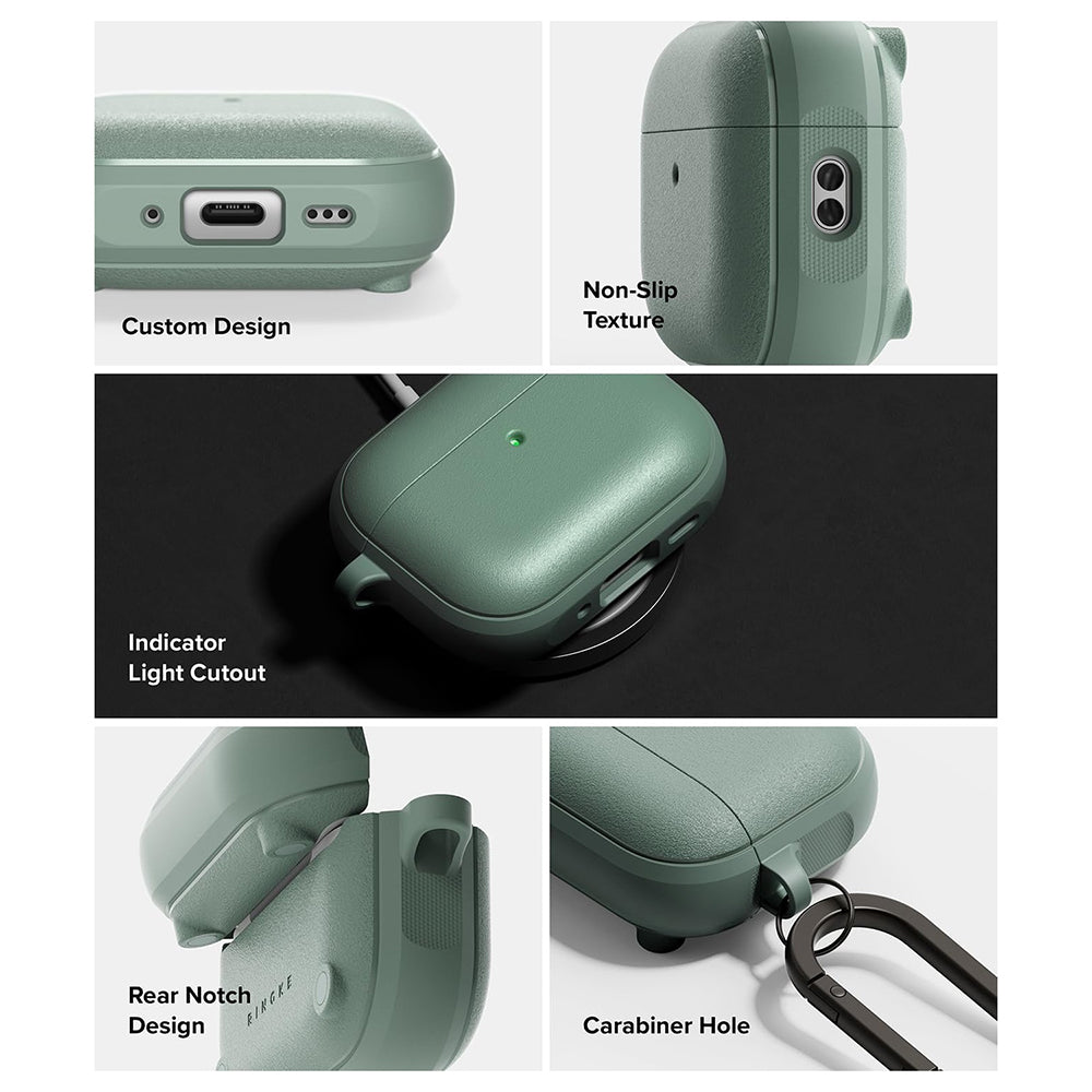 Puzdro Ringke Onyx pre Apple AirPods 3, Zelené