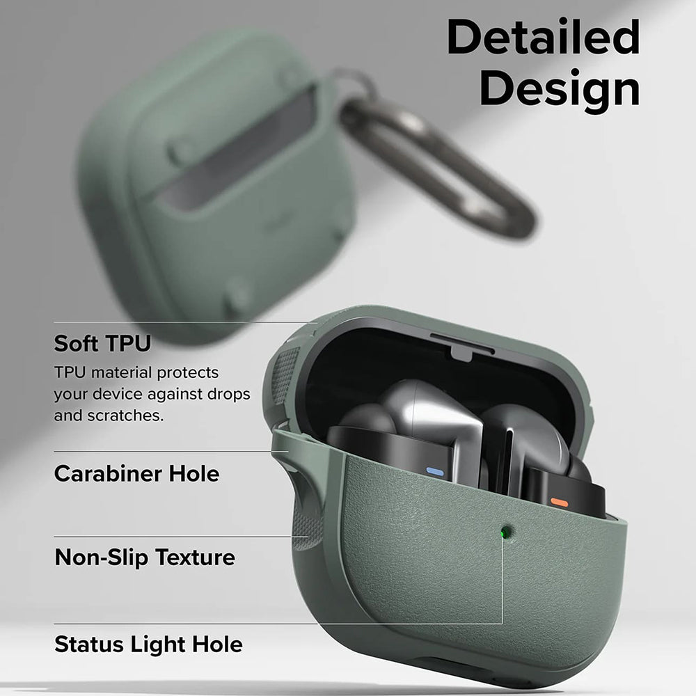 Magnetické puzdro Ringke Onyx pre Samsung Galaxy Buds3 FE / Buds3 Pro / Buds3, zelené