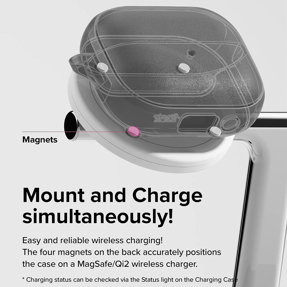 Magnetické puzdro Ringke Onyx pre Samsung Galaxy Buds3 FE / Buds3 Pro / Buds3, sivé