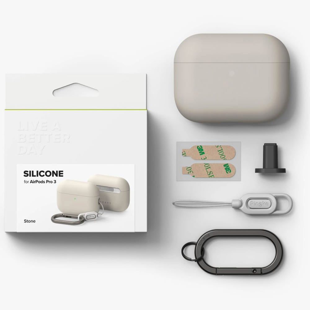 Puzdro Ringke pre Apple AirPods Pro 3, Krémové