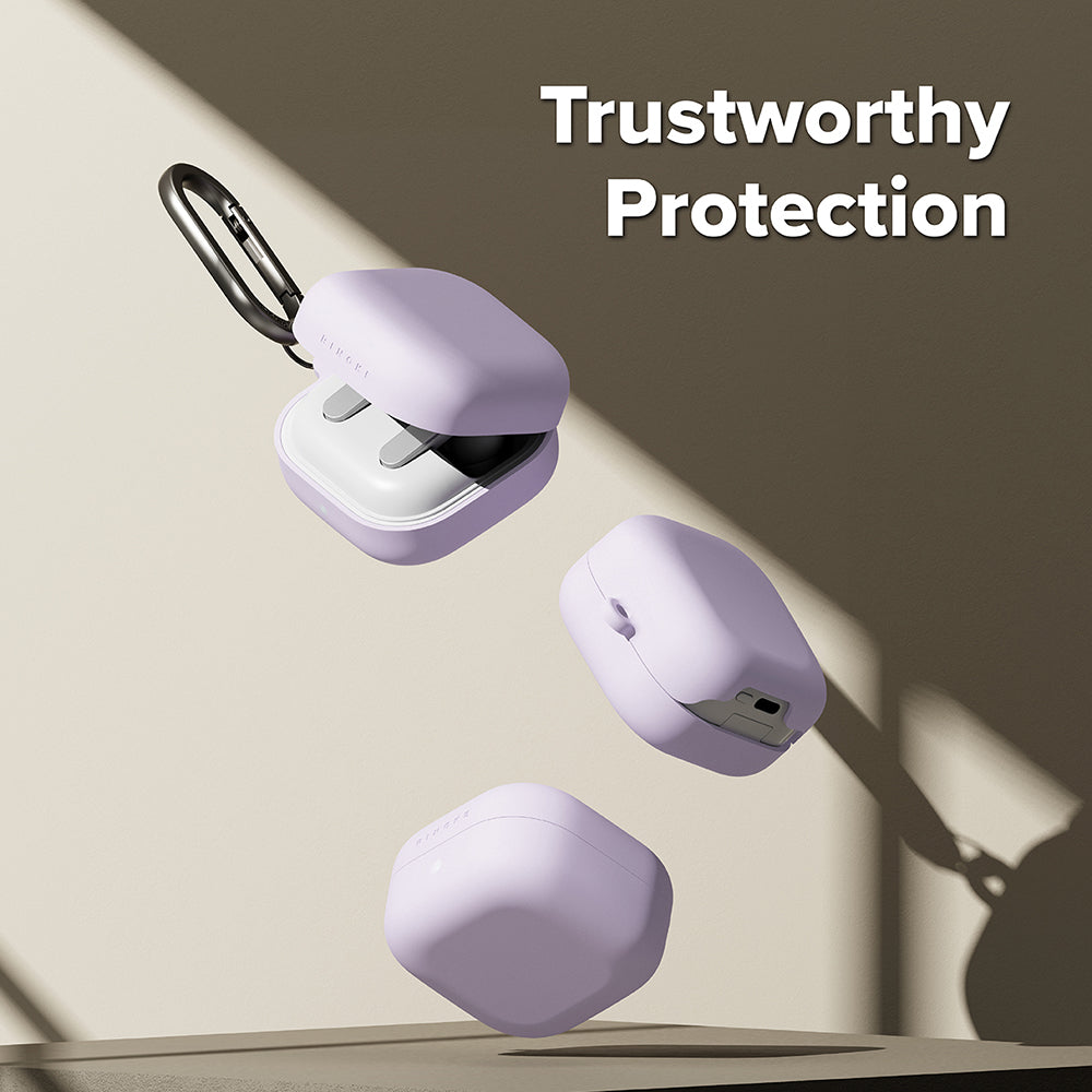 Puzdro Ringke pre Samsung Galaxy Buds4 / Buds4 Pro, Svetlofialové