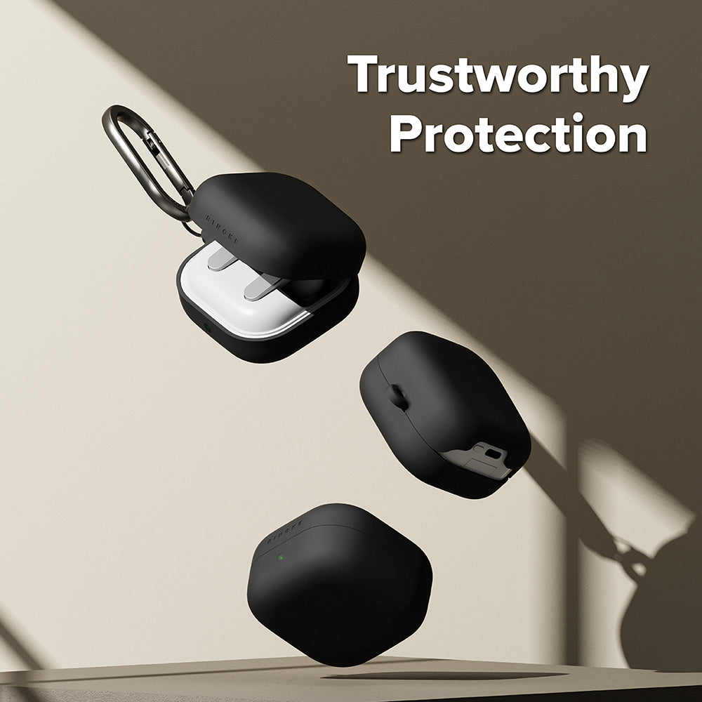 Puzdro Ringke pre Samsung Galaxy Buds4 / Buds4 Pro, Čierne