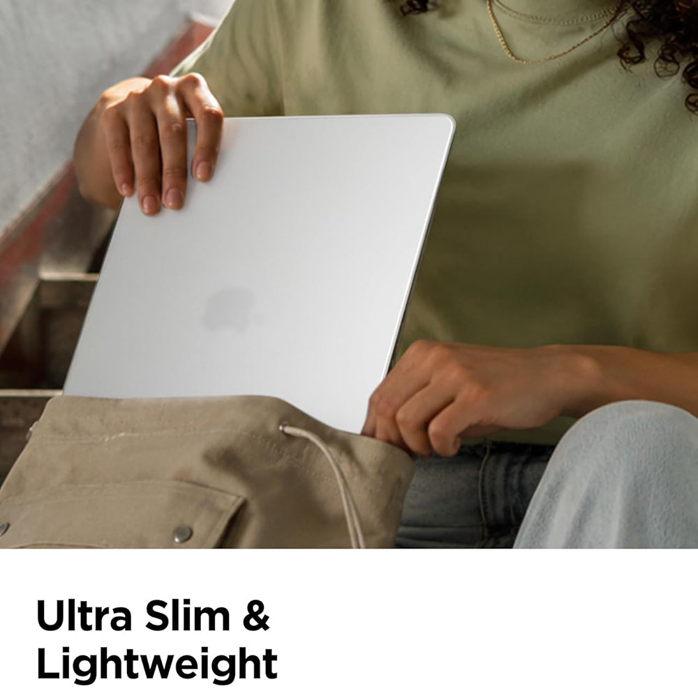 Puzdro Spigen Airskin pre Apple MacBook Air 13 palcov (2026) / (2025) / (2024) / (2022), Priehľadné Matné ACS11530
