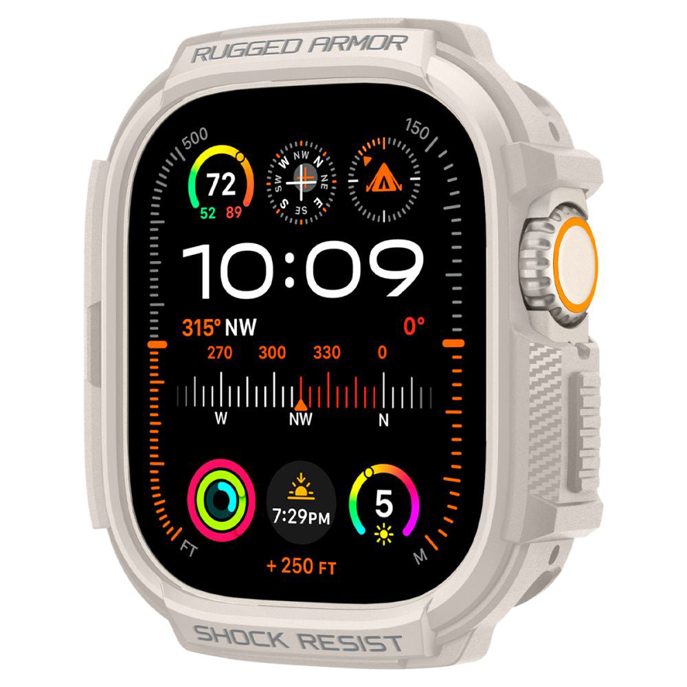 Puzdro Spigen Rugged Armor pre Apple Watch Ultra Series, Bežové ACS07381