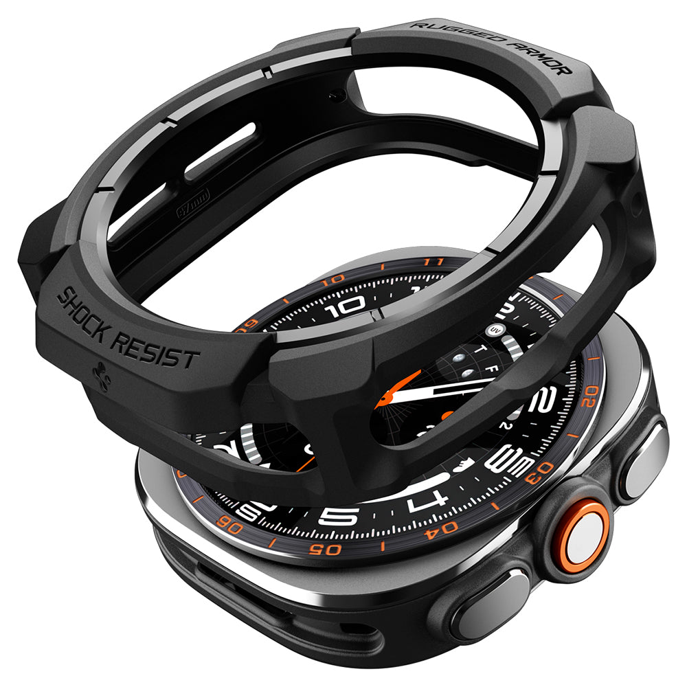 Spigen Rugged Armor púzdro pre Samsung Galaxy Watch Ultra2, matná čierna ACS11611