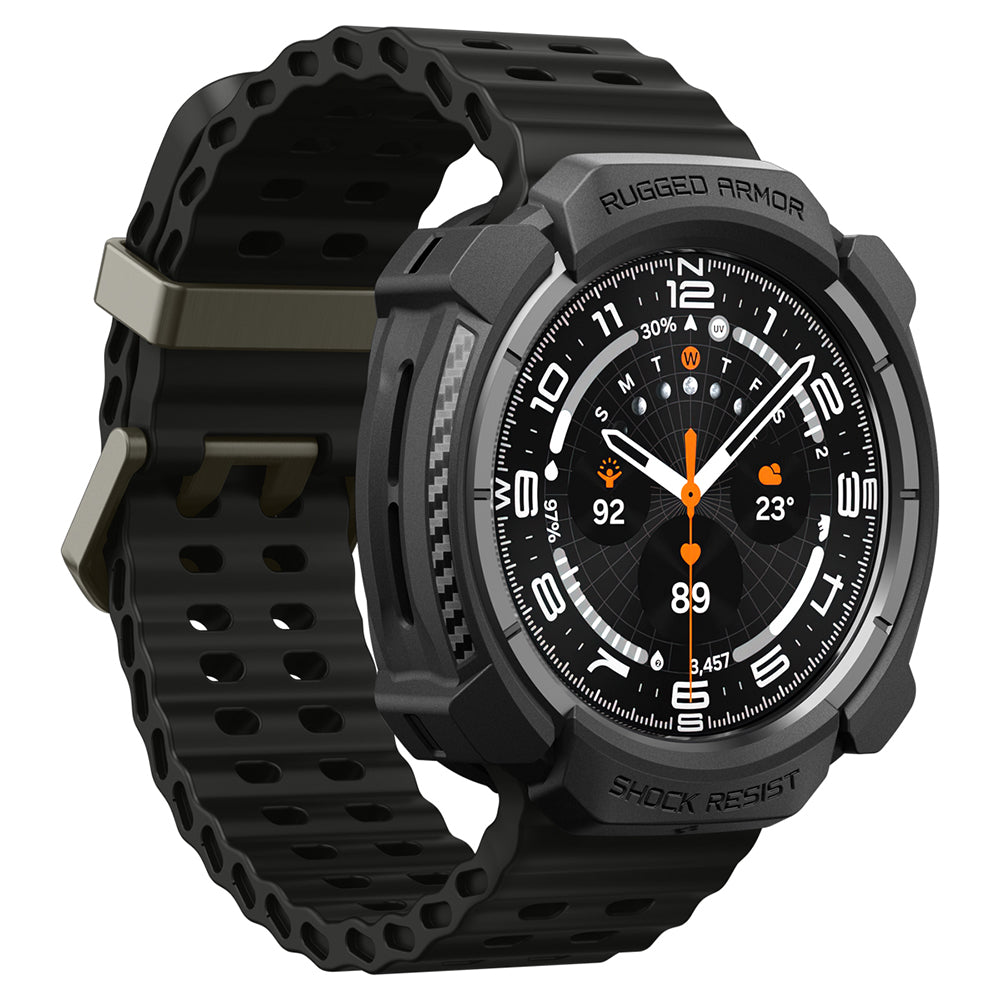 Spigen Rugged Armor púzdro pre Samsung Galaxy Watch Ultra2, matná čierna ACS11611