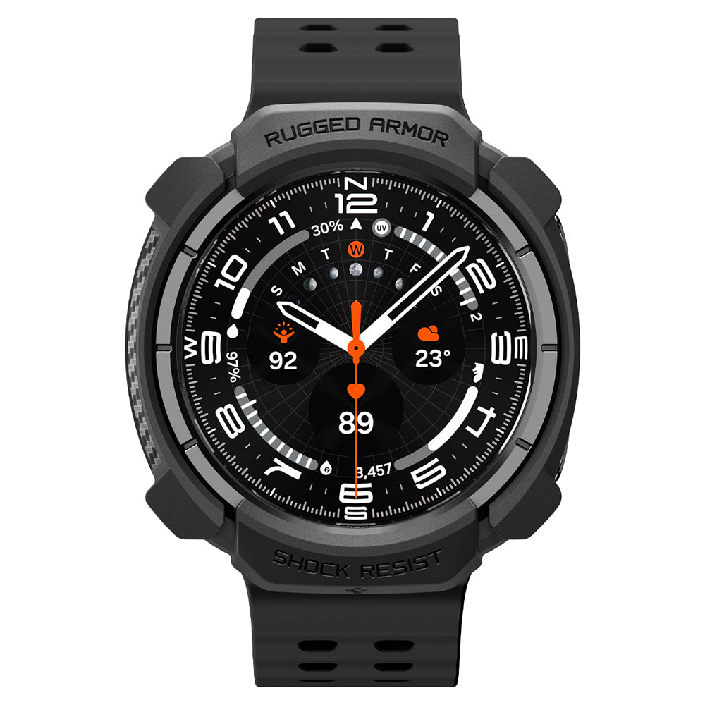 Spigen Rugged Armor púzdro pre Samsung Galaxy Watch Ultra2, matná čierna ACS11611