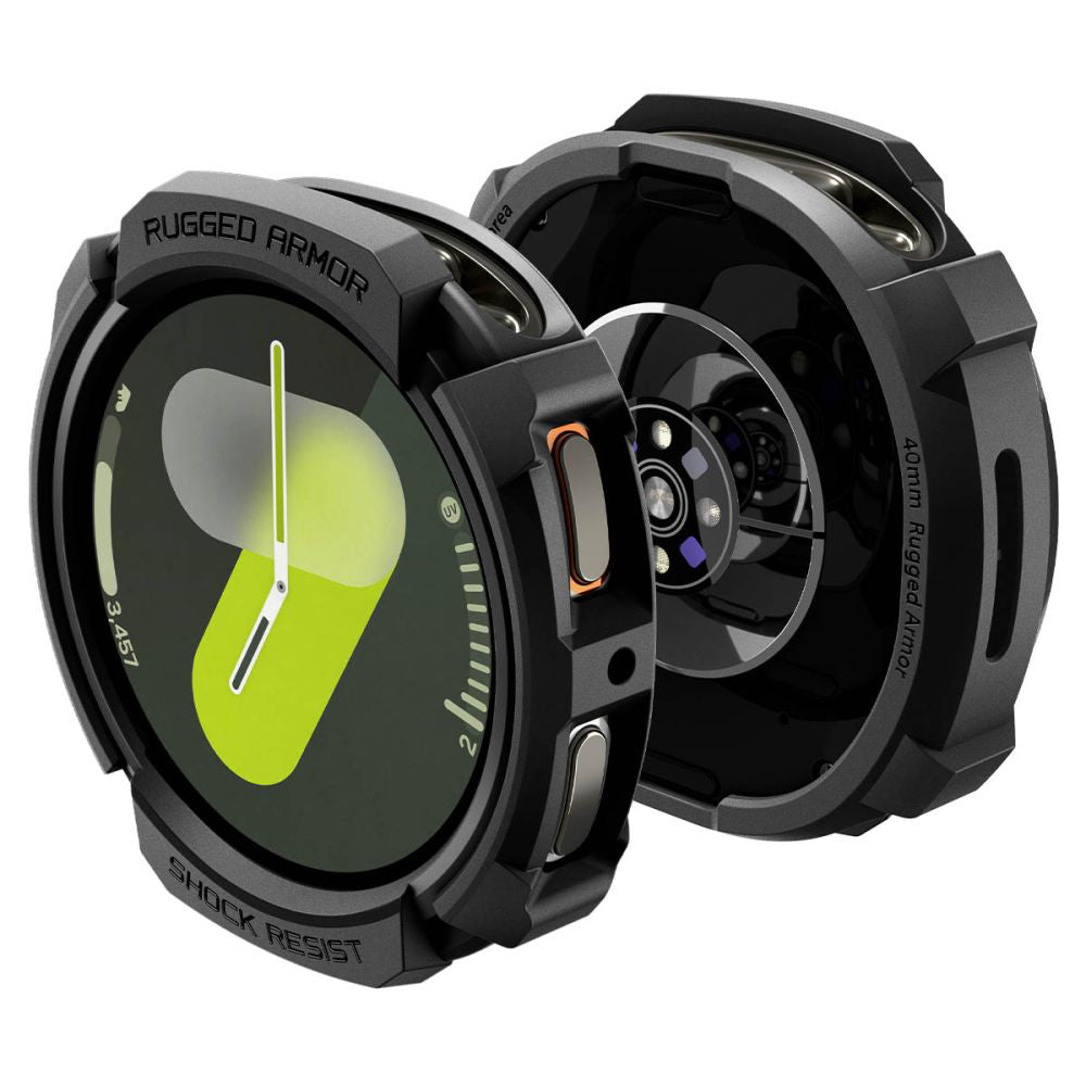 Puzdro Spigen Rugged Armor pre Samsung Galaxy Watch8 40mm, Čierne ACS10004