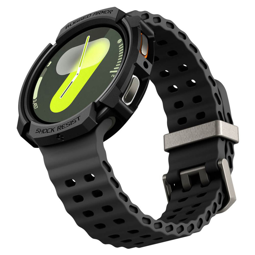 Puzdro Spigen Rugged Armor pre Samsung Galaxy Watch8 44mm, Matná čierna ACS10006