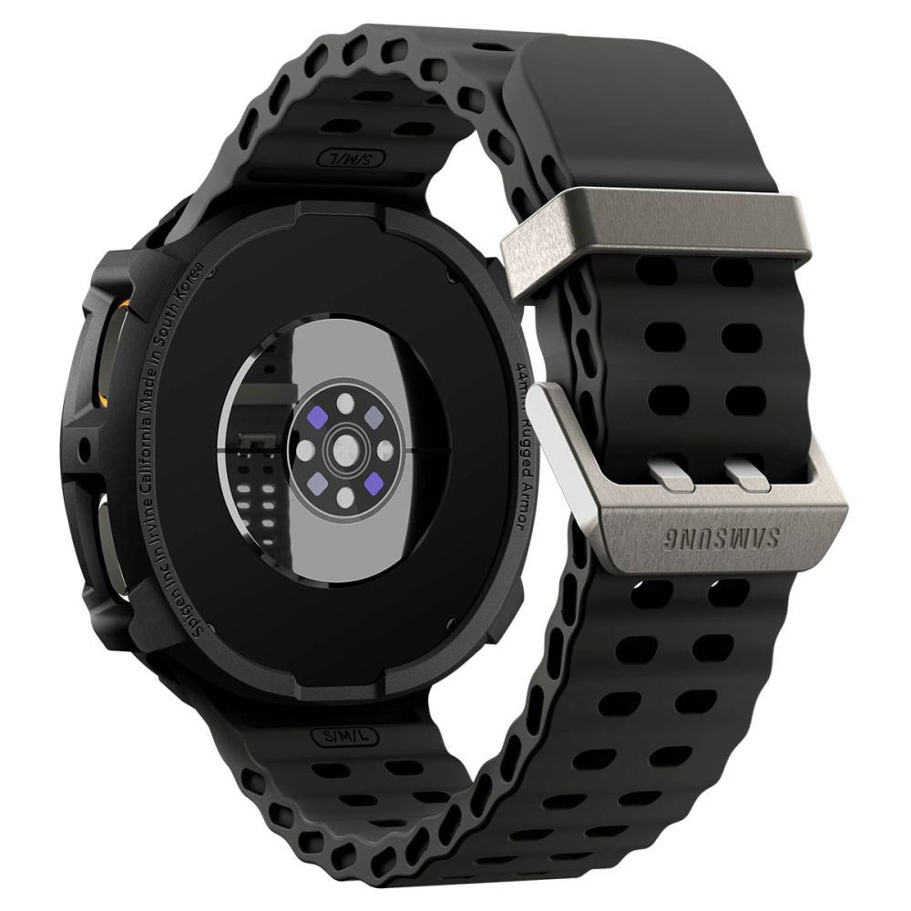 Puzdro Spigen Rugged Armor pre Samsung Galaxy Watch8 44mm, Matná čierna ACS10006