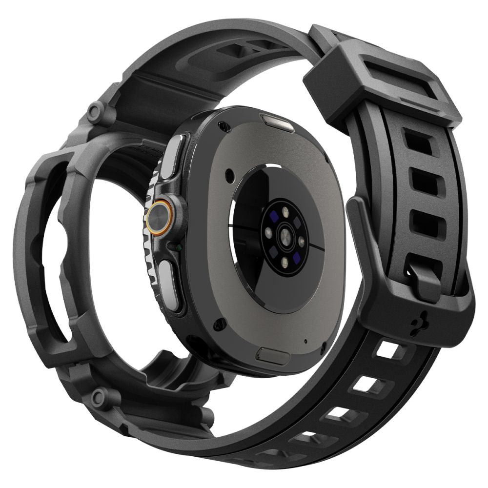 Puzdro Spigen Rugged Armor Pro pre Samsung Galaxy Watch8 Classic, Matná Čierna ACS10013