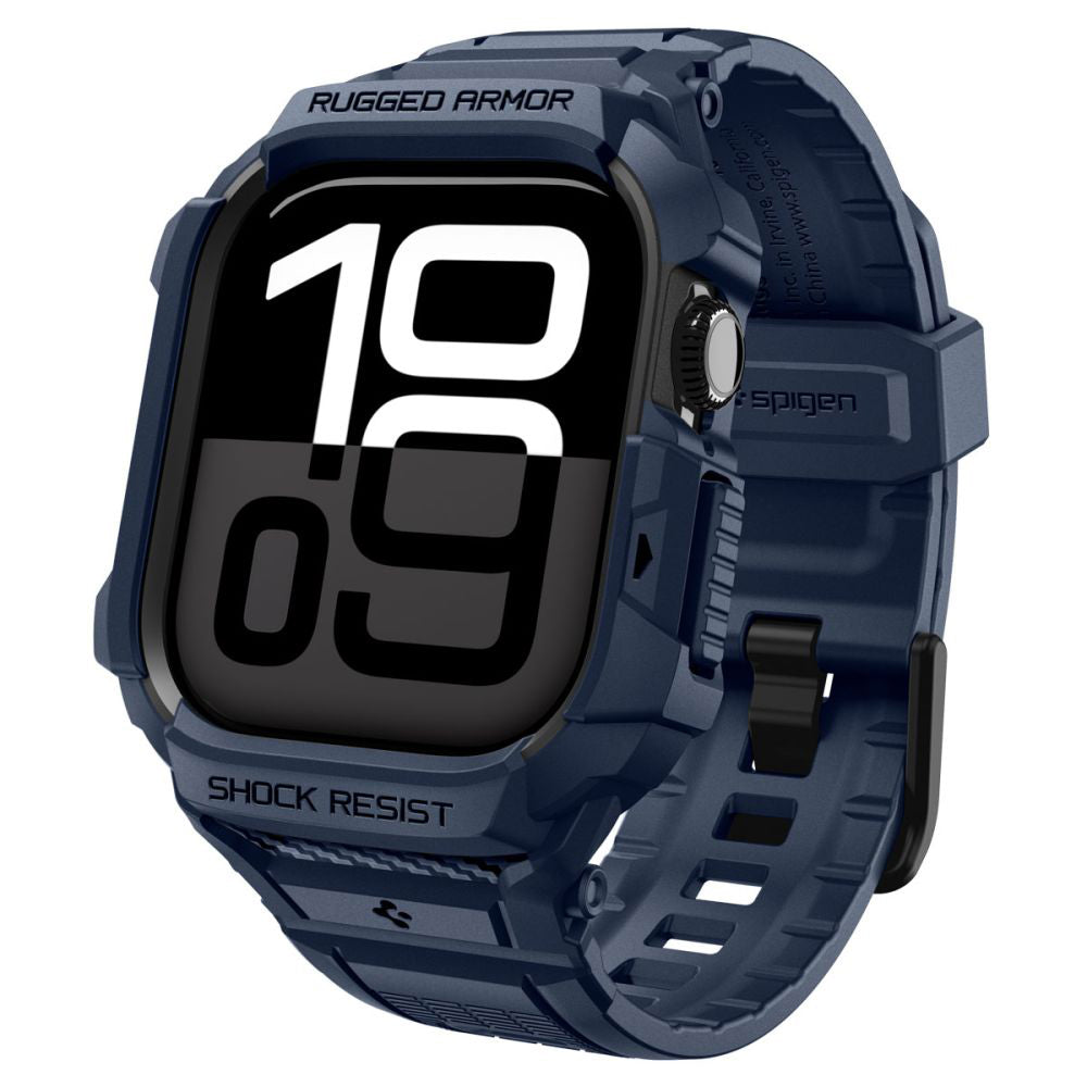 Puzdro Spigen Rugged Armor Pro V2 pre Apple Watch Series 10 / 11 42mm, Námornícka modrá ACS10495
