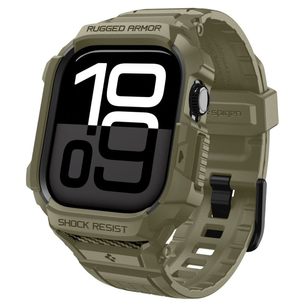 Obal Spigen Rugged Armor Pro V2 pre Apple Watch Series 10 / 11 46mm, Kaki ACS10507