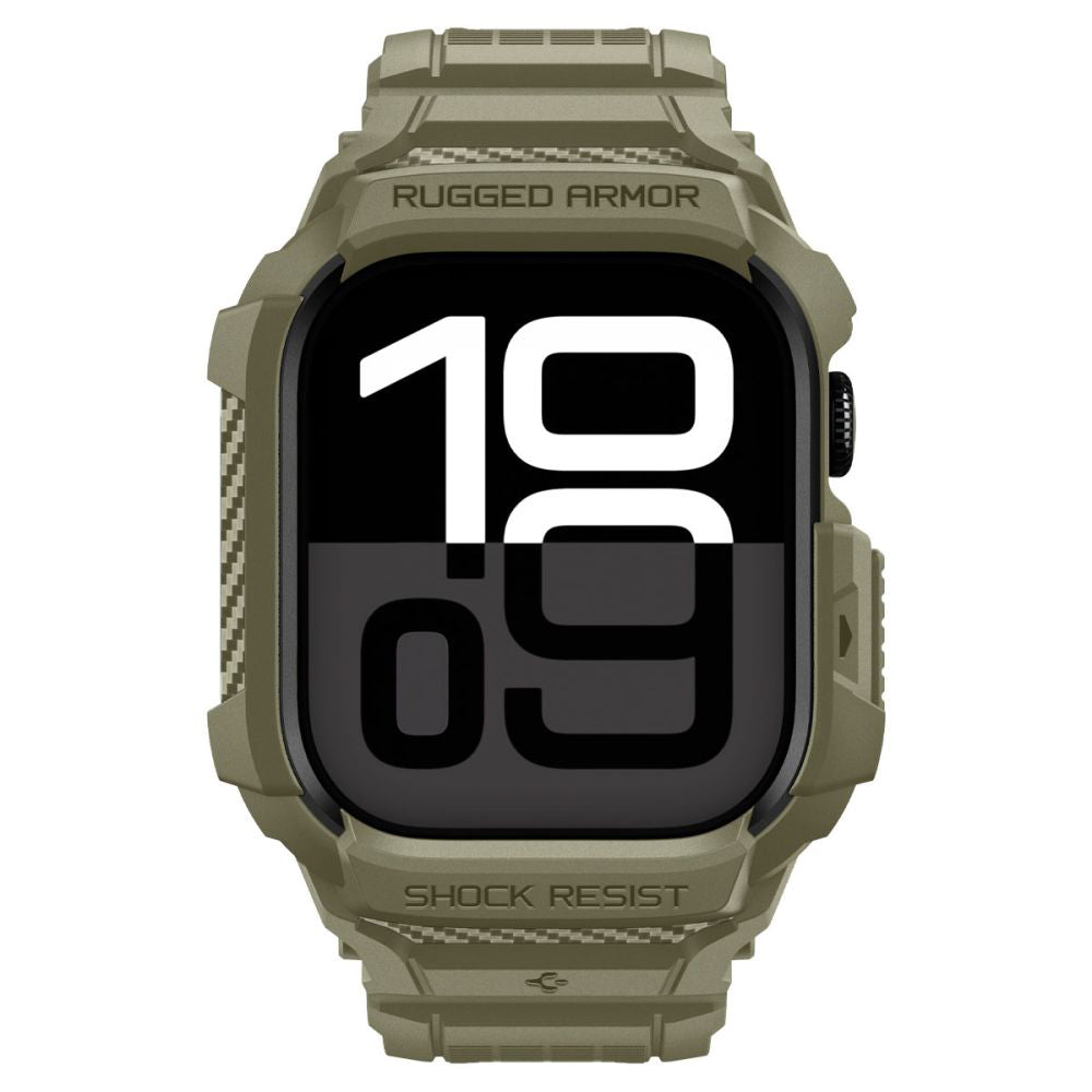 Obal Spigen Rugged Armor Pro V2 pre Apple Watch Series 10 / 11 46mm, Kaki ACS10507
