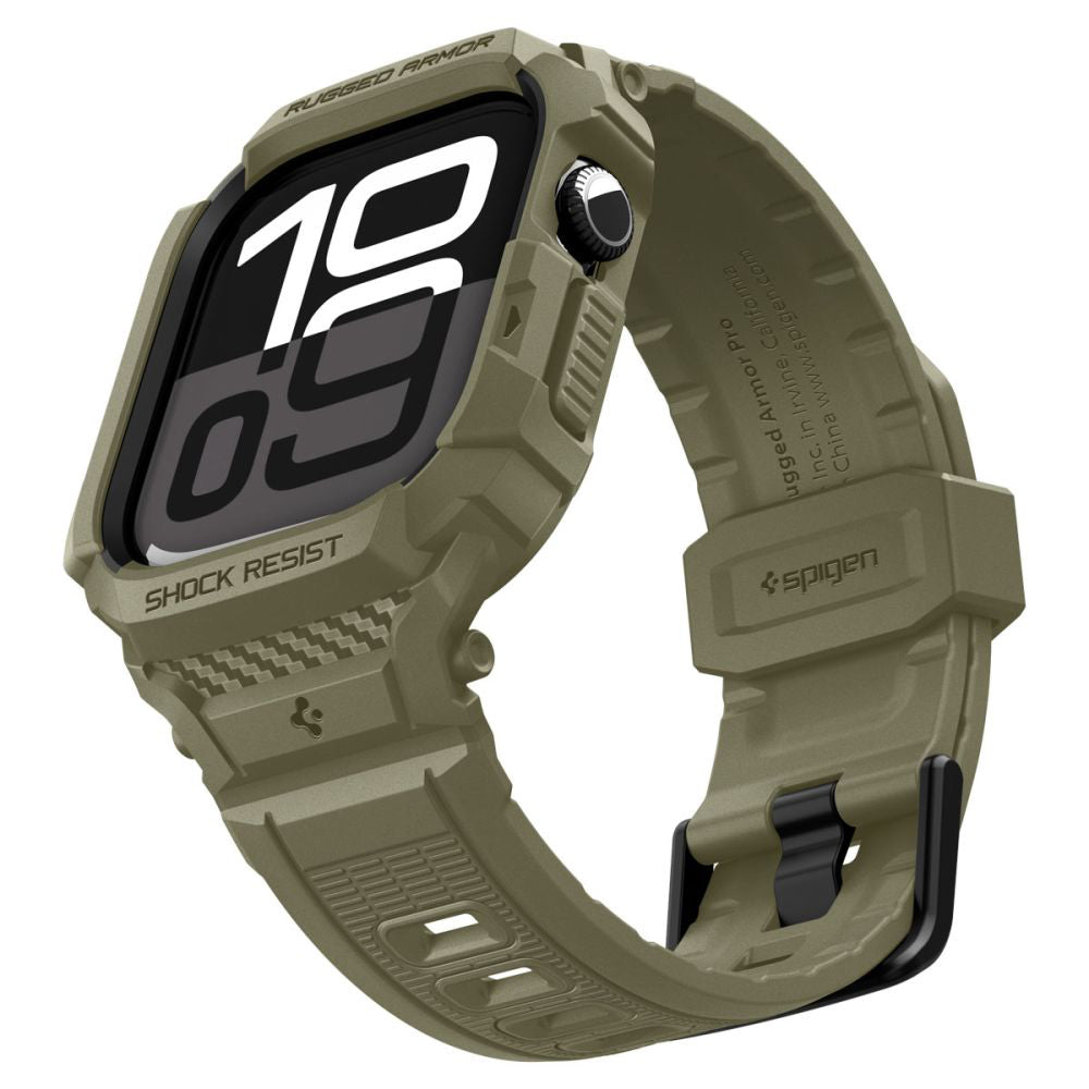 Obal Spigen Rugged Armor Pro V2 pre Apple Watch Series 10 / 11 46mm, Kaki ACS10507