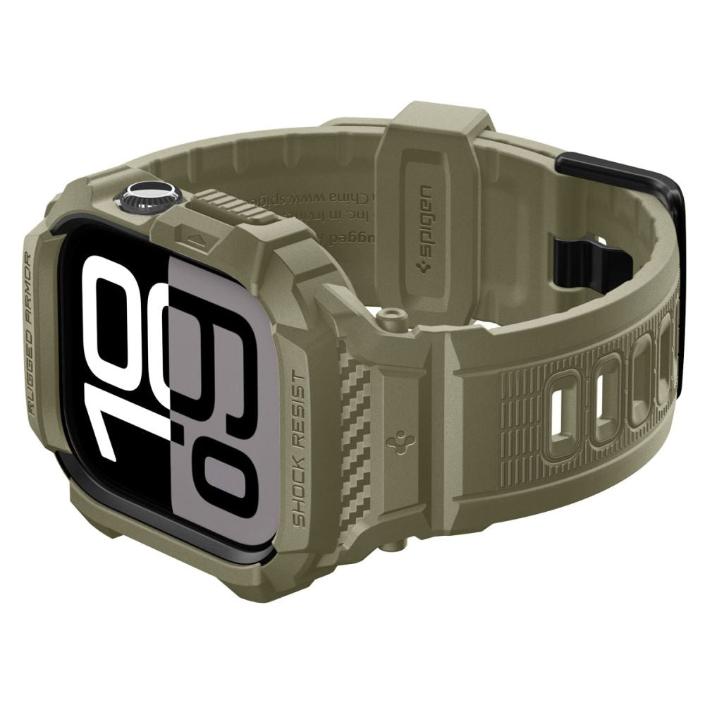 Obal Spigen Rugged Armor Pro V2 pre Apple Watch Series 10 / 11 46mm, Kaki ACS10507