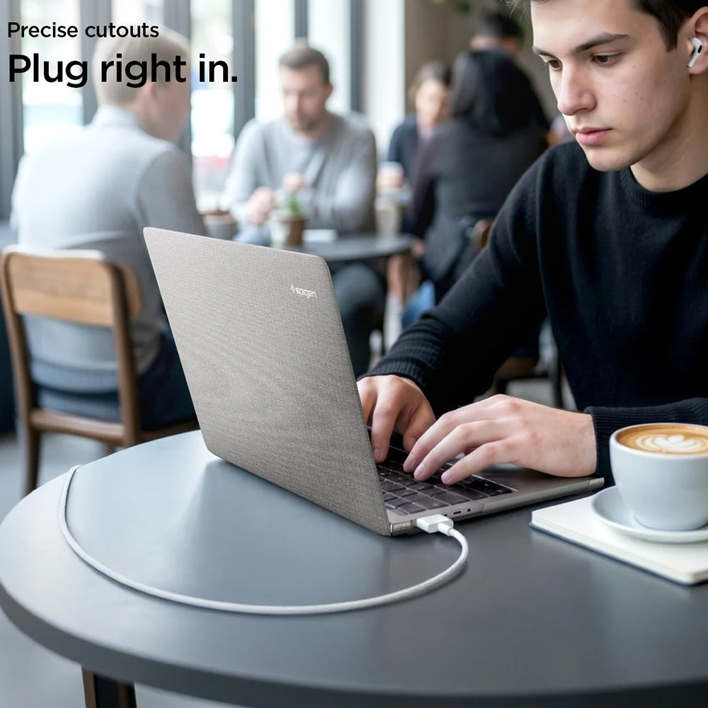 Puzdro Spigen Urban Fit pre Apple MacBook Neo 13 palcov, Sivá ACS11542