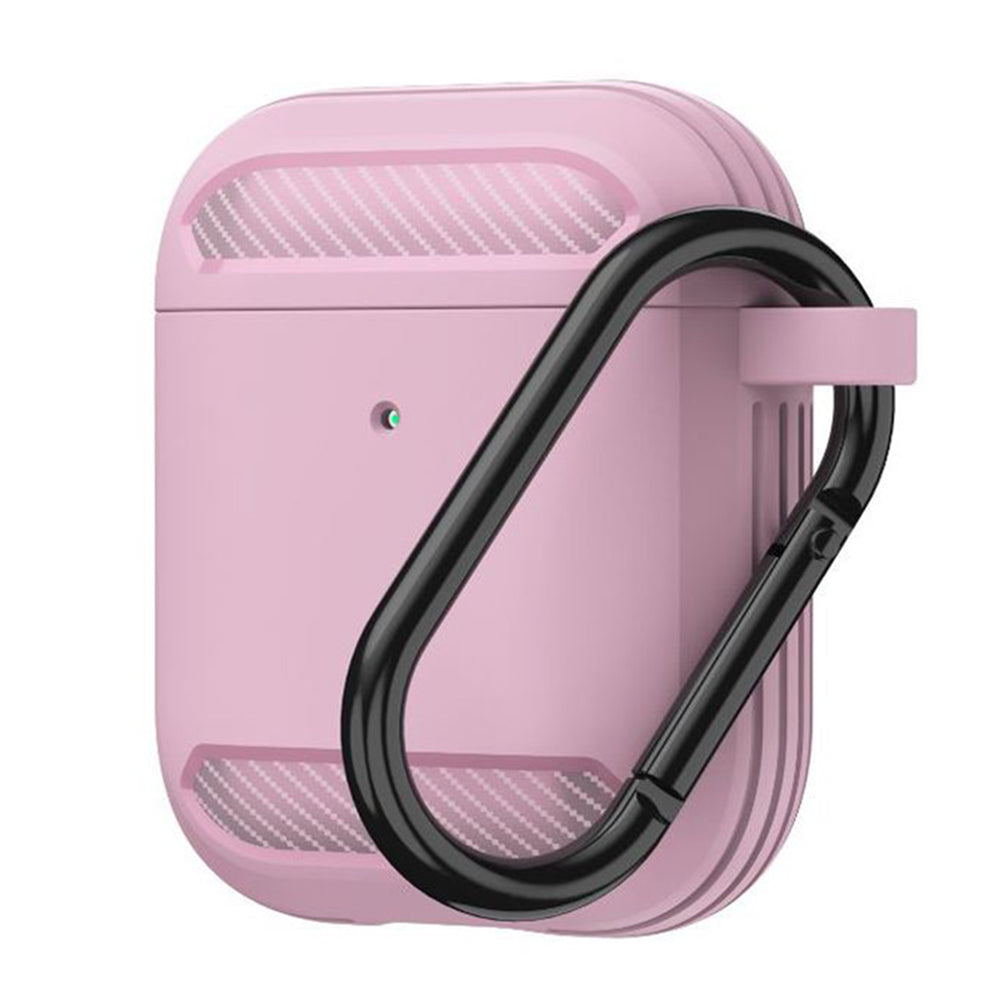 Obal Techsuit Carbon pre Apple AirPods Gen 2 / Gen 1, Ružový