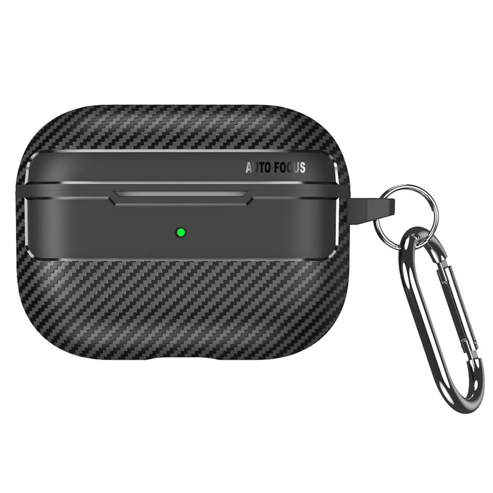 Obal Techsuit CarbonFiber pre Apple AirPods Pro Series, čierny