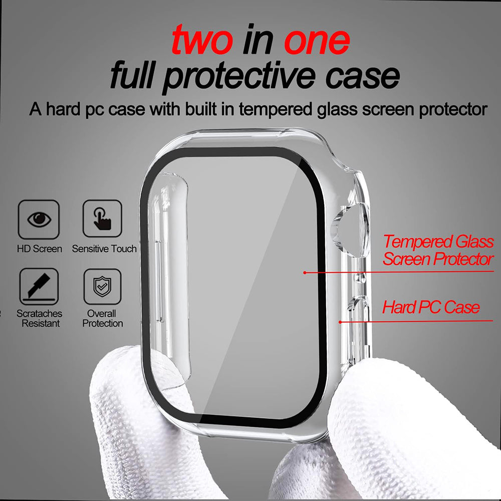 Obal Techsuit Defense360 Pro pre Apple Watch 7 45mm Series, priehľadný